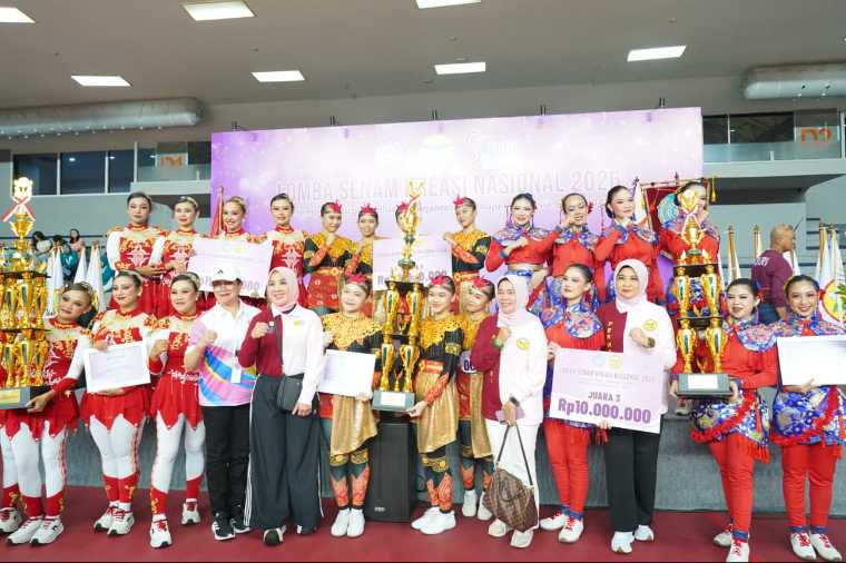 Perwosi Kalbar Raih Juara Tiga Lomba Senam Kreasi Nasional 2026 di Jakarta