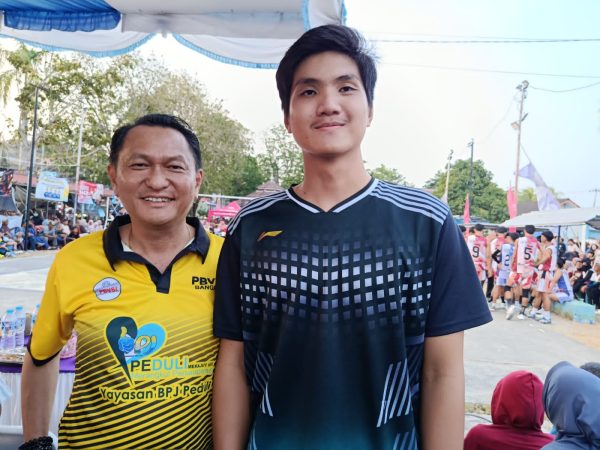 Ketua PBVSI Babel Bambang Patijaya Jalin Kerja Sama Samator, Devin Fergio Pemuda 193 Cm Dipromosikan ke Klub Surabaya