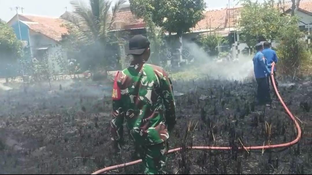 Dua Hari Berturut-turut Lahan di Pedagangan Tegal Terbakar, Warga Perumahan Palm Asri 2 Waswas