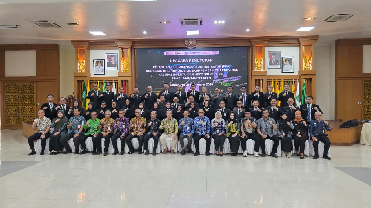 40 Pejabat Administrator se-Kalsel Tuntaskan PKA Angkatan III, 15 Raih Predikat Sangat Memuaskan
