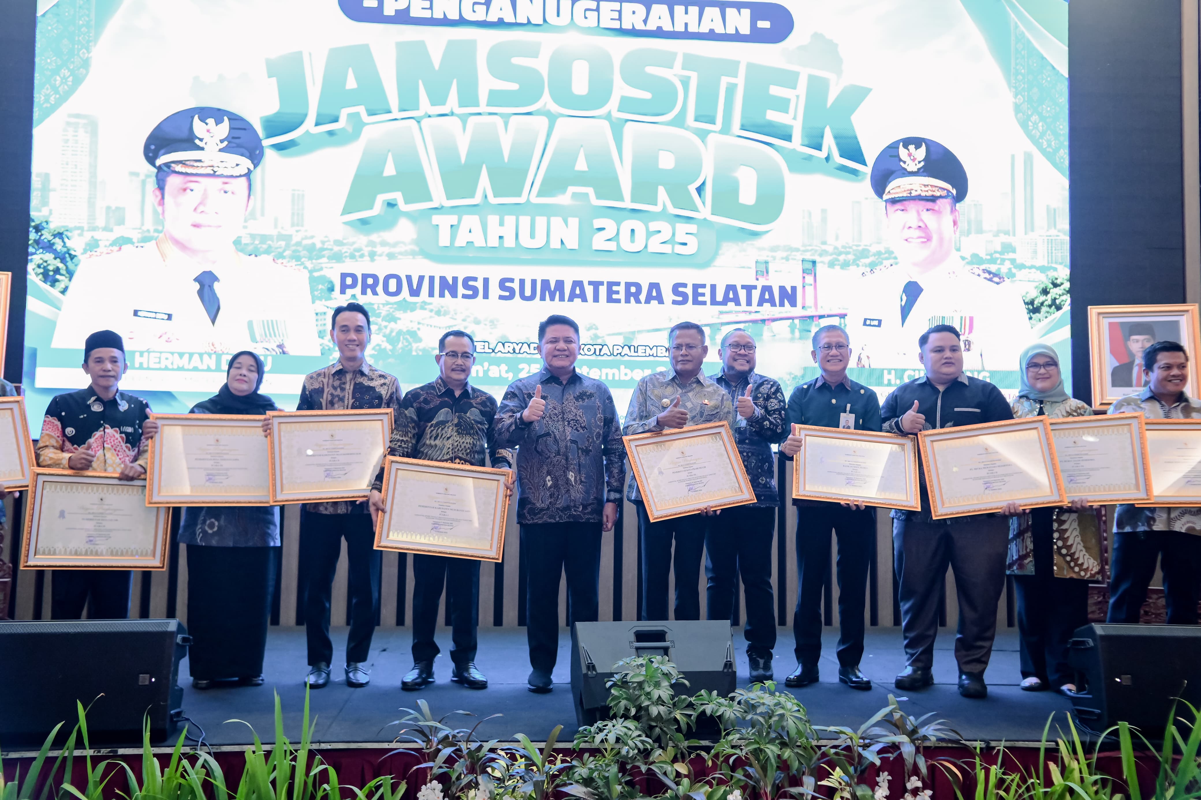 Pemprov Sumsel dan BPJS Ketenagakerjaan Gelar Jamsostek Award, 1.067.066 Pekerja Kini Terlindungi