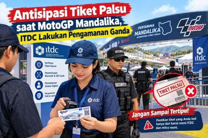 ITDC Pasang Hologram dan Barcode di Tiket MotoGP Mandalika 2026, Polda NTB Bentuk Tim Khusus Antisipasi Pemalsuan