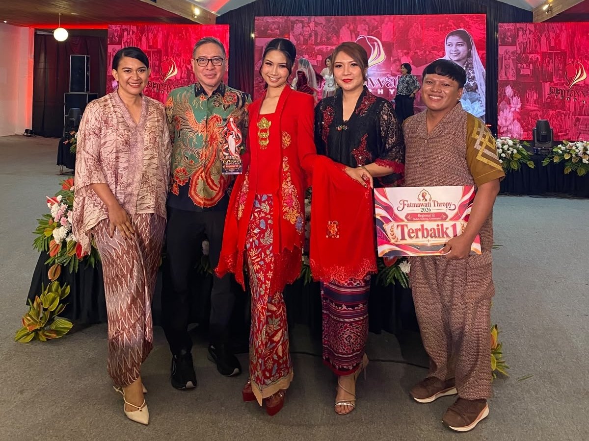 Desainer Gorontalo Ariez Jamil dan Model Abiy Sagita Juarai Regional 12, Karawo Melaju ke Tingkat Nasional