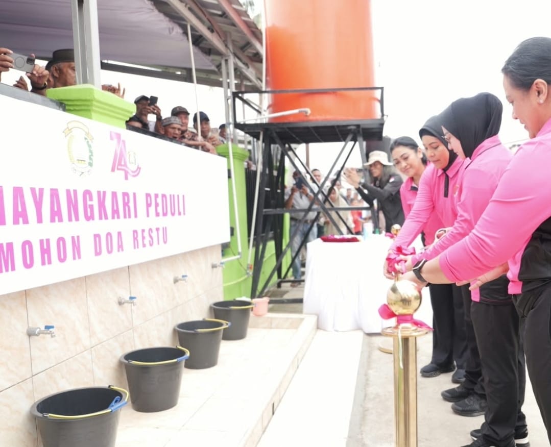 Bhayangkari Sumsel Bangun 18 Sumur Bor di 10 Kabupaten/Kota, Atasi Sumur Warga Kering Saat Kemarau