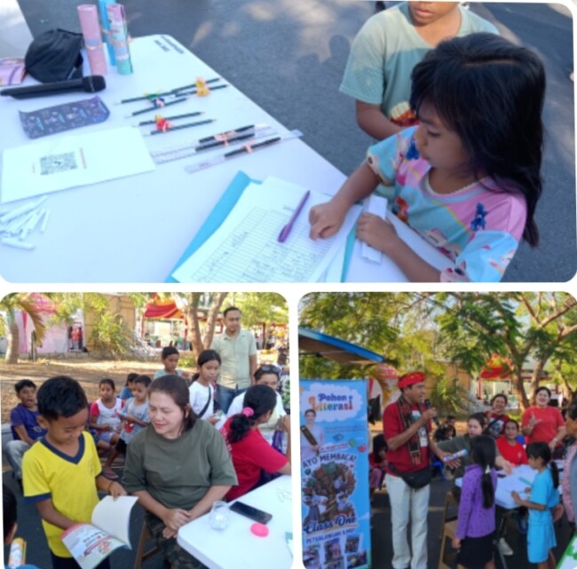 Dinas Perpustakaan Kota Kupang Hadirkan Mobil Keliling di Car Free Day Setiap Sabtu, Anak-Anak Dapat Hadiah Alat Tulis
