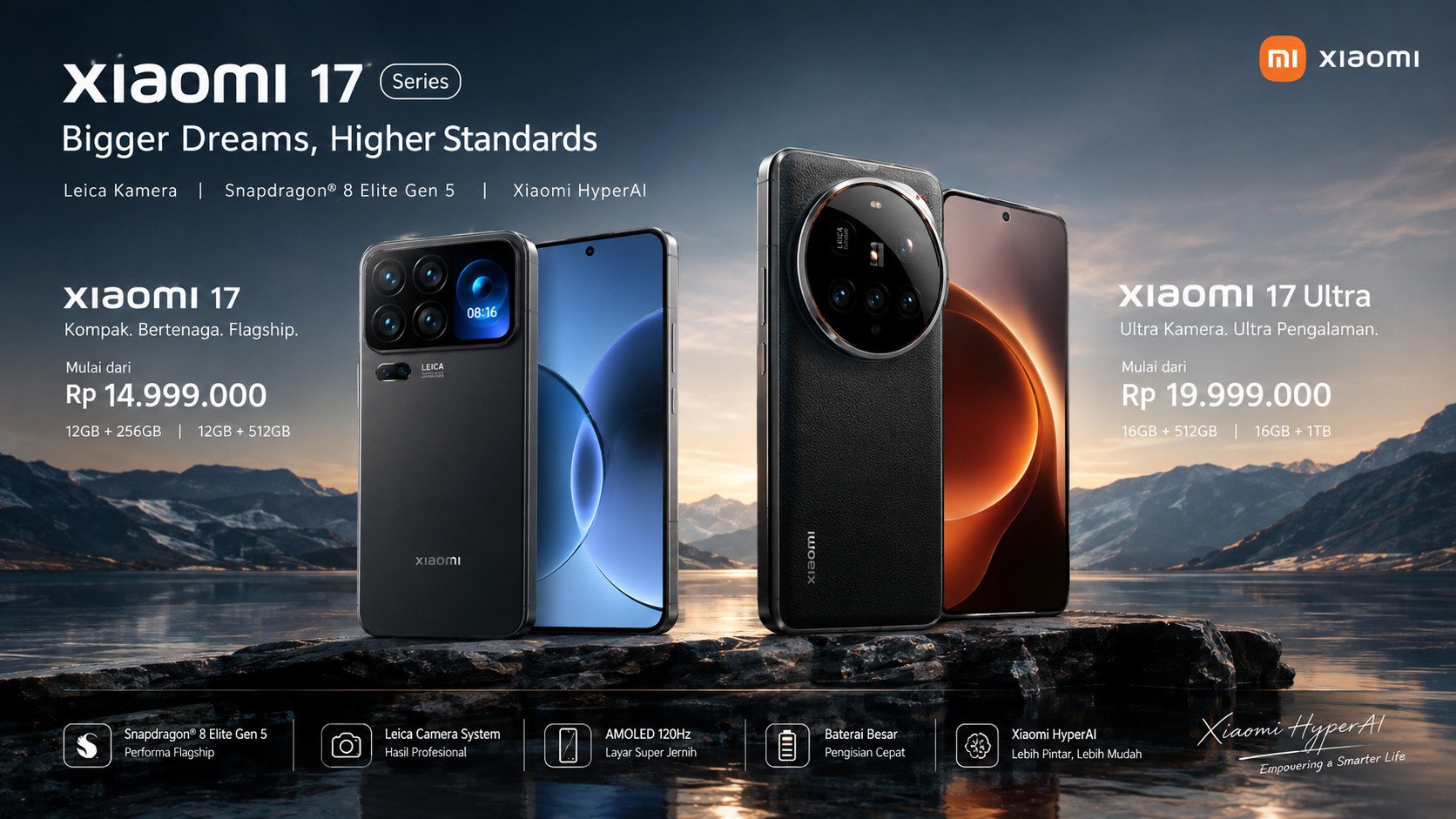 Xiaomi 17 dan 17 Ultra Resmi di Indonesia, Harga Mulai Rp14,999 Juta