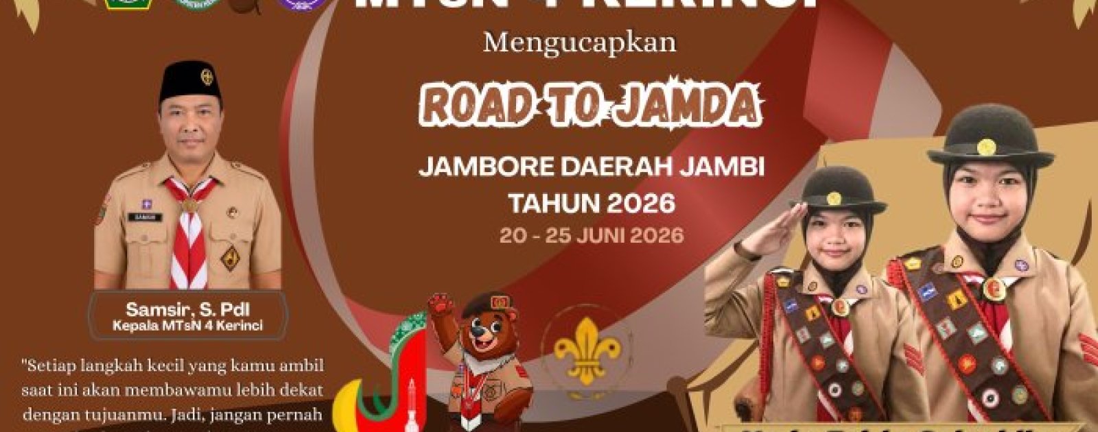 Siswi Kelas VII MTsN 4 Kerinci Lolos Seleksi Jambore Daerah Jambi 2026, Bersaing dengan Puluhan Penggalang