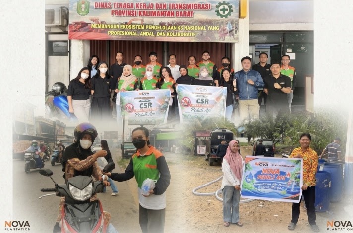 PT NAA Salurkan 400 Paket Bantuan bagi Petugas Damkar dan Warga Ketapang di Tengah Kabut Asap Karhutla