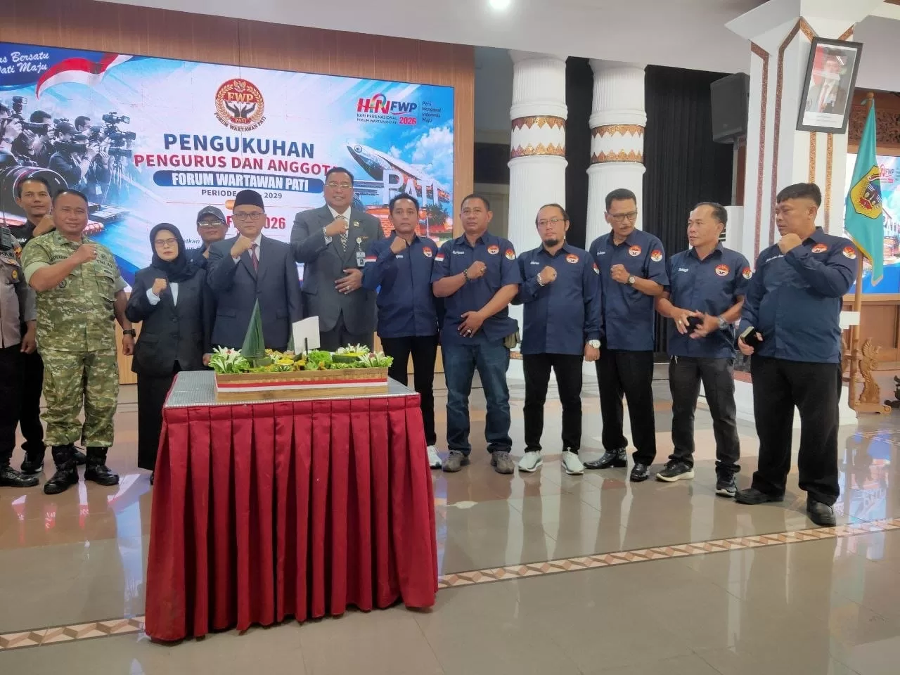 43 Pengurus dan Anggota Forum Wartawan Pati Dikukuhkan, Plt Bupati Tekankan Kode Etik Jurnalistik