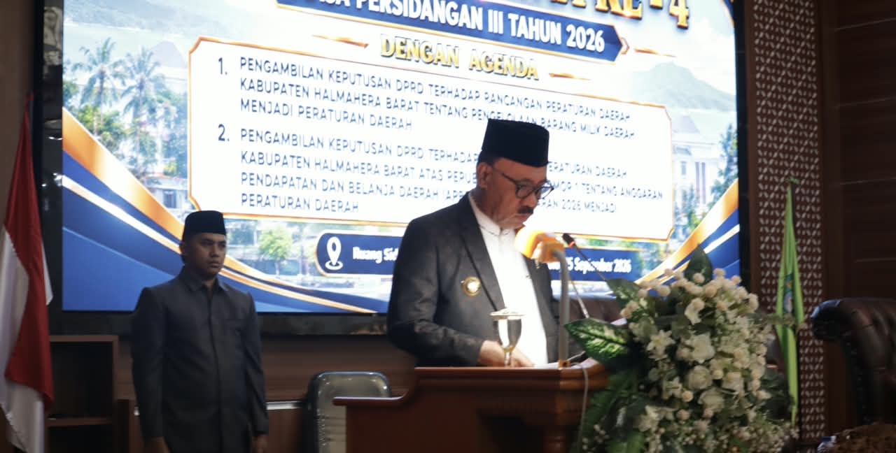 DPRD Halmahera Barat Sahkan Perda Pengelolaan Barang Milik Daerah, Bupati James Uang Tekankan Aset Harus Berdaya Guna