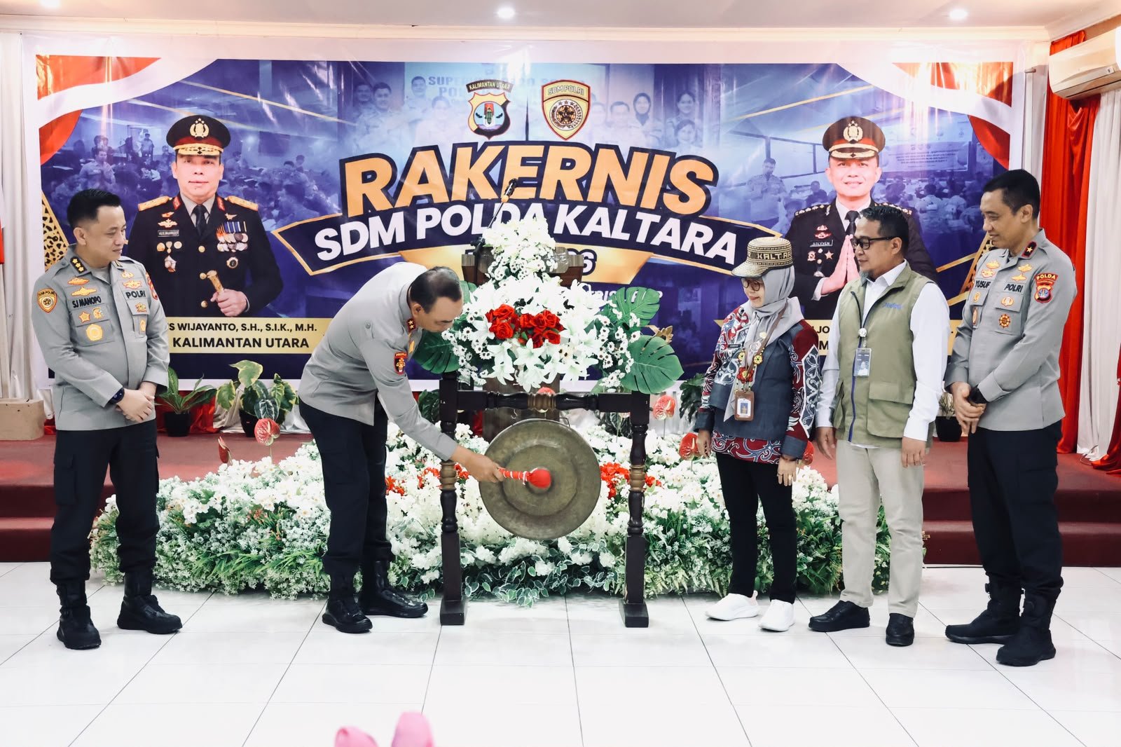 Kapolda Kaltara Buka Rakernis SDM Polri 2026 di Tanjung Selor, Dorong Sistem Merit dan Pelayanan Personel