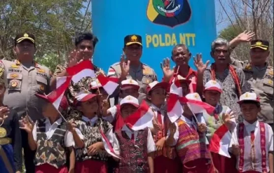 Kapolda NTT Resmikan Sumur Bor di Desa Benu Kabupaten Kupang, Warga Tak Lagi Kesulitan Air Bersih