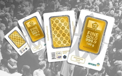 Harga Emas Antam Naik Rp23 Ribu ke Rp2,613 Juta per Gram