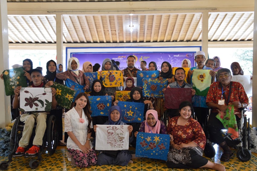 MUF Salurkan Bantuan untuk 100 Difabel di DIY, Latih Membatik Sebulan