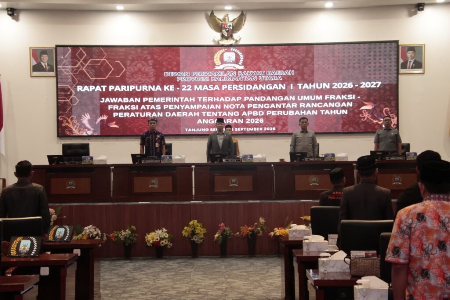 Pemprov Kaltara Jawab Pandangan Umum Fraksi DPRD soal Ranperda Perubahan APBD 2026