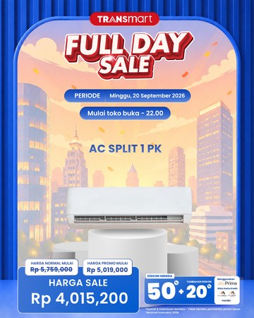 Transmart Full Day Sale 27 September 2026 Diskon AC Polytron hingga 30%