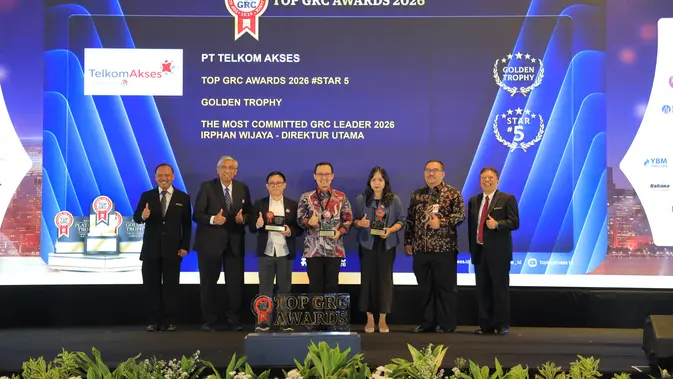 Telkom Akses Borong 3 Penghargaan TOP GRC 2026, Bintang 5 Tiga Tahun Beruntun