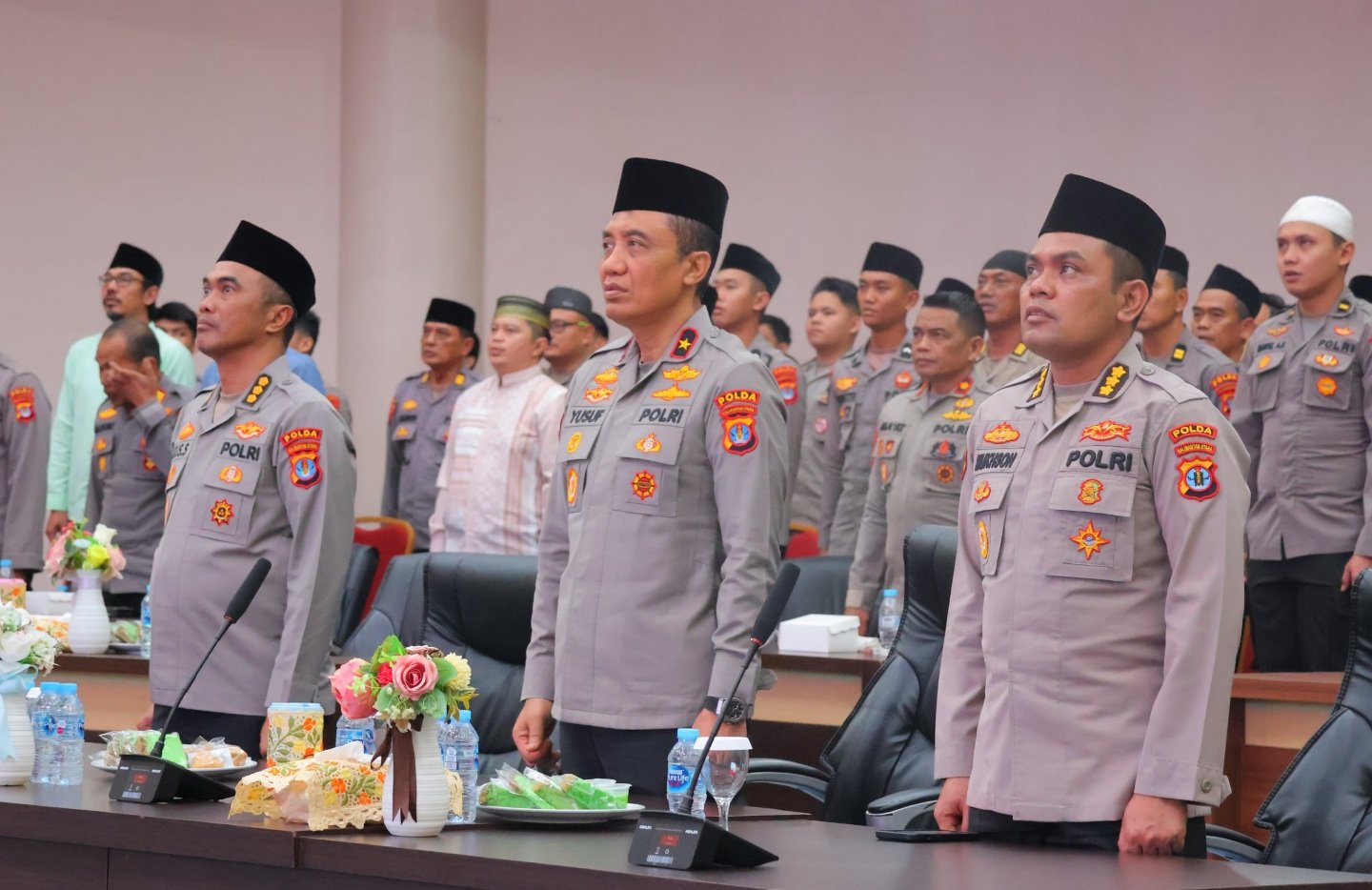 Wakapolda Kaltara Ikuti Binrohtal Bersama Kapolri dan Gus Baha di Tanjung Selor
