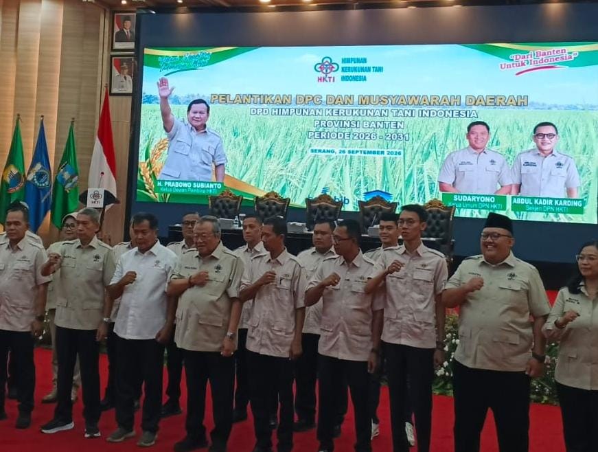 M Agil Zulfikar Pimpin HKTI Lebak, Janji Dorong Swasembada Pangan dan Kesejahteraan Petani