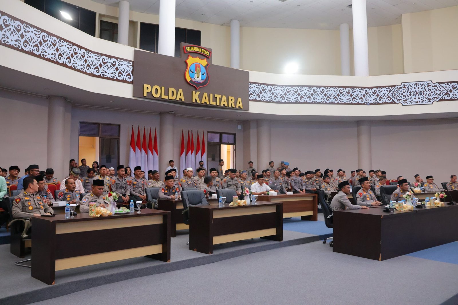 Wakapolda Kaltara Ikuti Binrohtal Bareng Kapolri dan Gus Baha Secara Daring