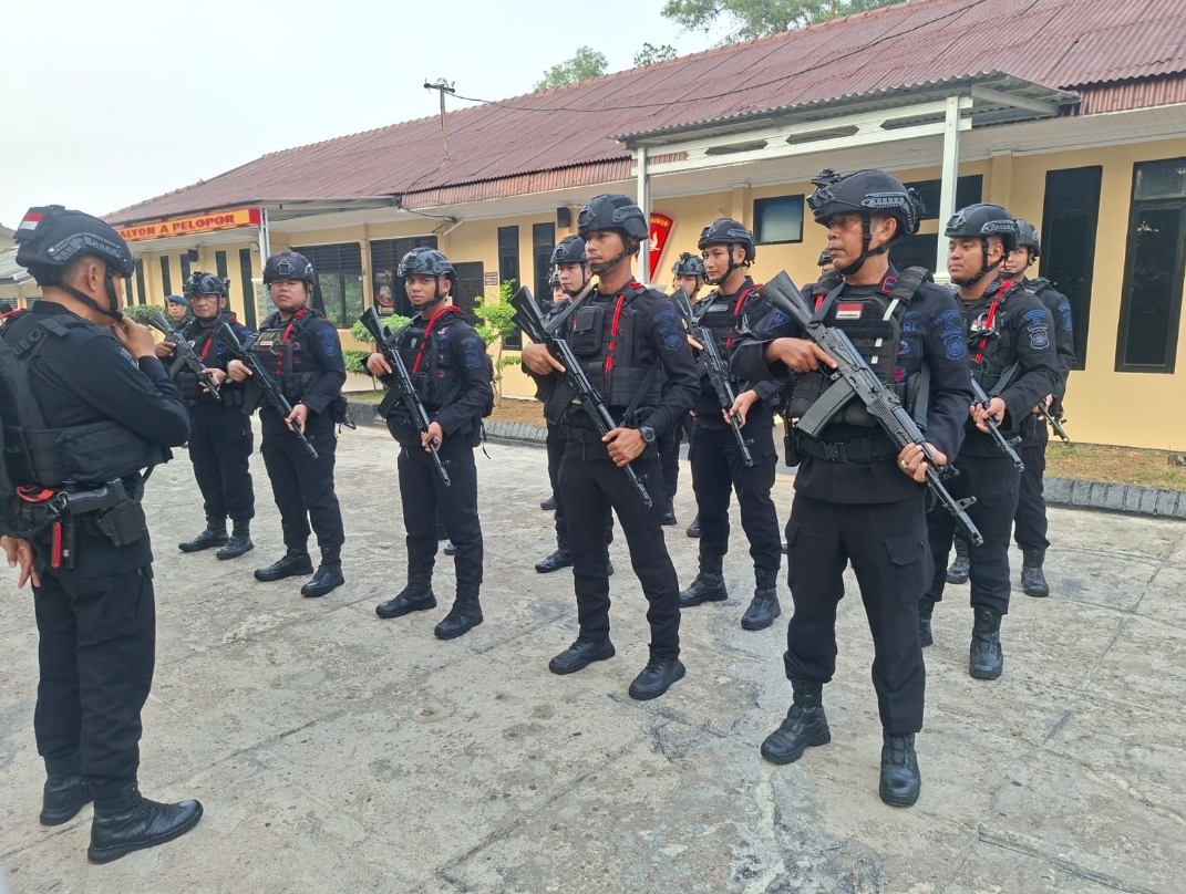 Polda Sumsel Kerahkan 20 Personel Brimob di Operasi Sikat I Musi, Patroli Kertapati Jadi Prioritas