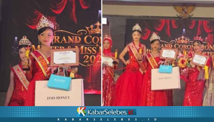 Siswi SMPN 6 Palu Cinta Reseky Maharani Juara 1 Miss Icon Pre-Teen Sulteng 2026, Modal Latihan Dua Kali