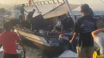 Kapal Pinisi Yukai Tenggelam di Perairan Labuan Bajo, Turis Asing Dievakuasi ke Sekoci