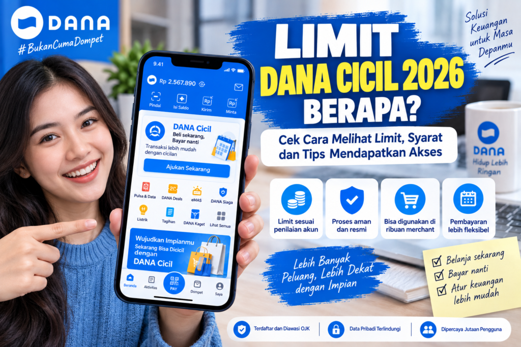 DANA Cicil 2026: Cara Cek Limit dan Syarat Akses di Aplikasi DANA