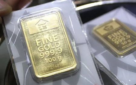 Harga Emas Antam Sepekan Turun Rp15.000, Ditutup Rp2,613 Juta per Gram