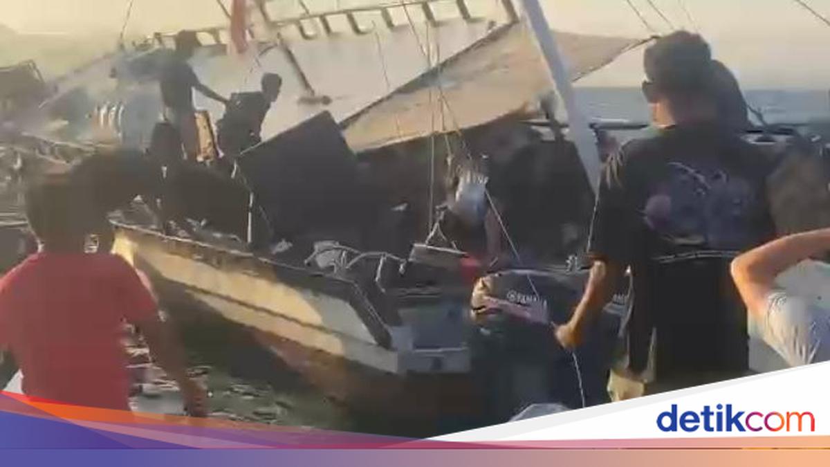 Kapal Pinisi Yukai Tenggelam di Perairan Pulau Seture Labuan Bajo, 10 Sekoci Dikerahkan Evakuasi Wisatawan Asing