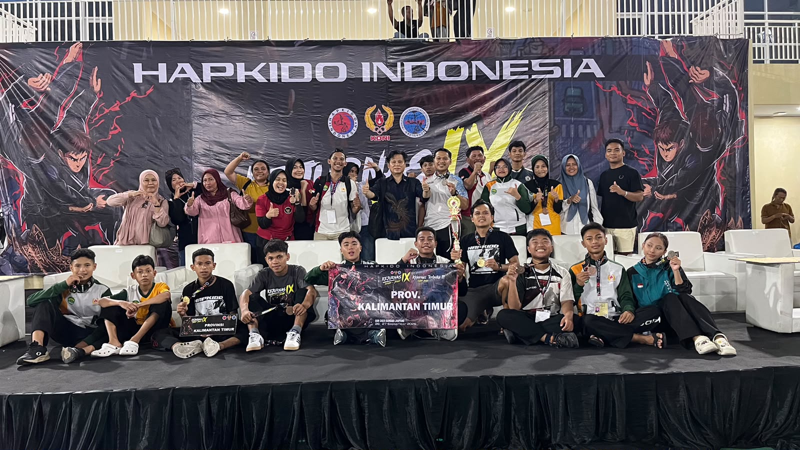 21 Atlet Hapkido Kaltim Bawa Pulang 15 Medali dan Best Team Participant dari Kejurnas Lampung