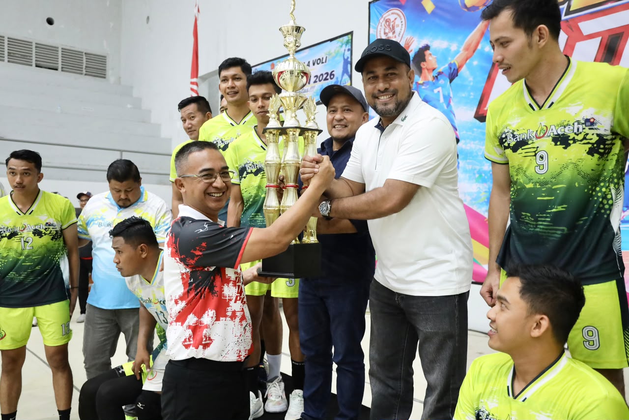 Tim Voli Bank Aceh Juara Open Turnamen HUT TNI ke-81 di Banda Aceh, Tekuk Kodim Aceh Tenggara 3-0
