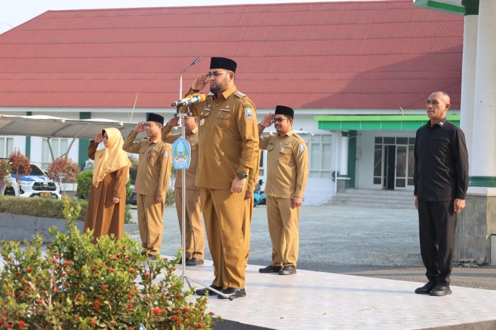Bupati Halmahera Selatan Bassam Ingatkan ASN Jaga Integritas dan Disiplin di Apel Gabungan