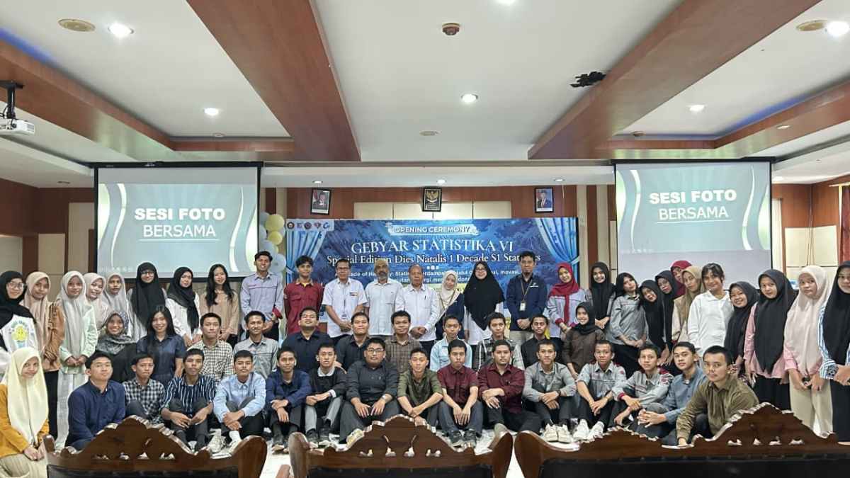 Gebyar Statistika VI UHO Kendari Dibuka, 200 Mahasiswa Ikuti 8 Rangkaian Kegiatan hingga 3 Oktober
