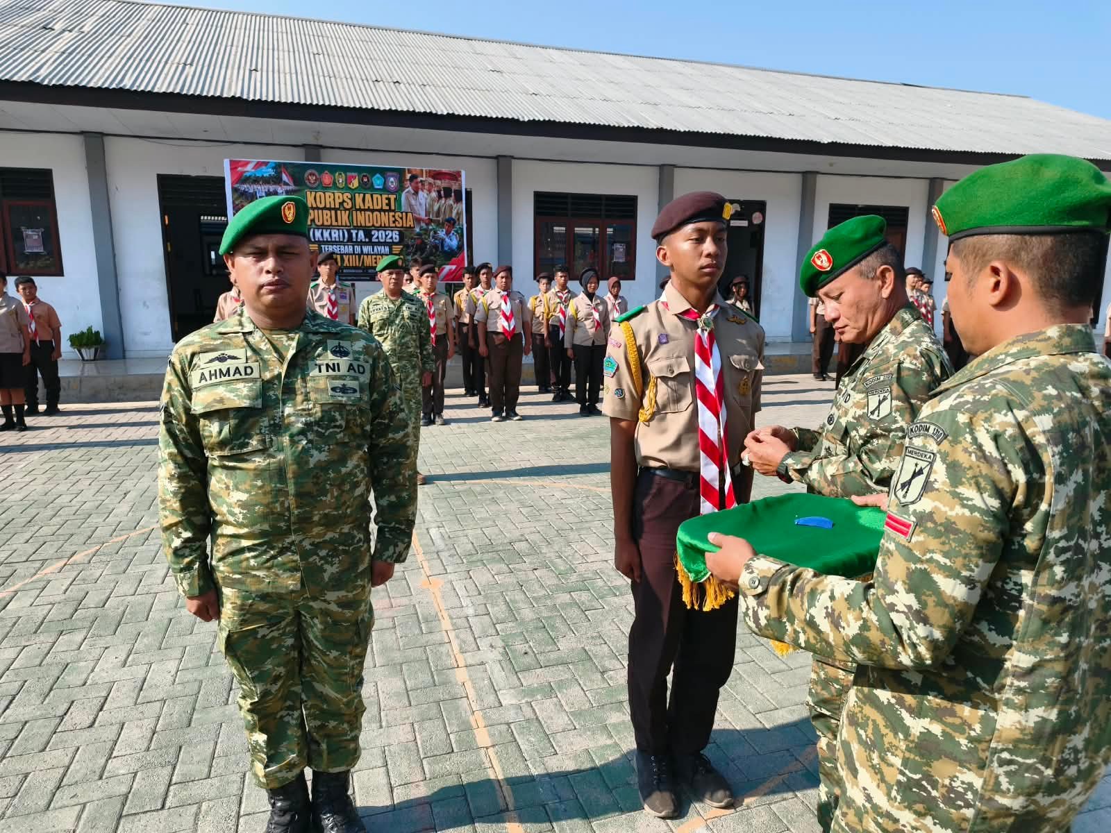 Kodim 1310/Bitung Tutup Pembinaan Korps Kadet RI, 55 Pelajar di Kauditan Selesai Ikuti Pelatihan Bela Negara