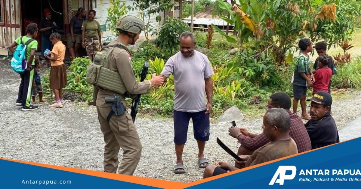 Satgas Cartenz 2026 Patroli Jalan Kaki di Distrik Muara Puncak Jaya, Bangun Kedekatan dengan Warga