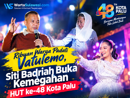Ribuan Warga Padati Lapangan Vatulemo, Moving In Action Festival Buka Rangkaian HUT ke-48 Kota Palu
