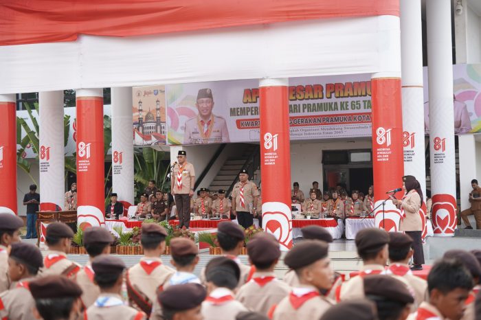 Kwarcab Ternate Gelar Apel Besar Hari Pramuka ke-65, Ratusan Anggota Ikuti Puncak Pembinaan 2026