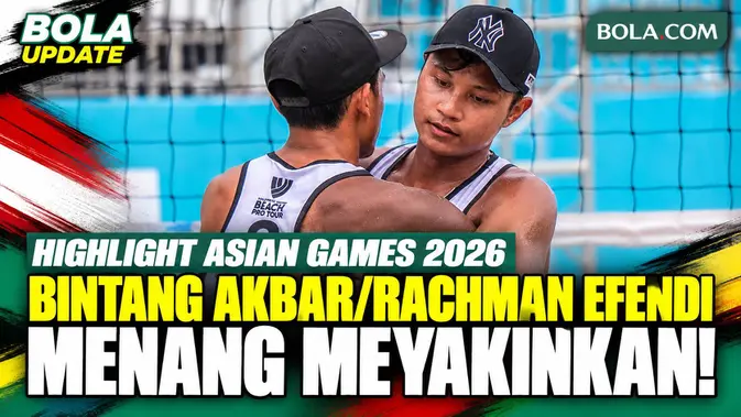 Bintang Akbar/Rachman Efendi Menang Meyakinkan di Voli Pantai Putra Asian Games 2026
