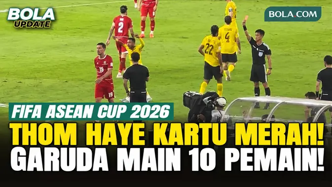 Thom Haye Kartu Merah, Timnas Indonesia Main 10 Pemain Lawan Malaysia