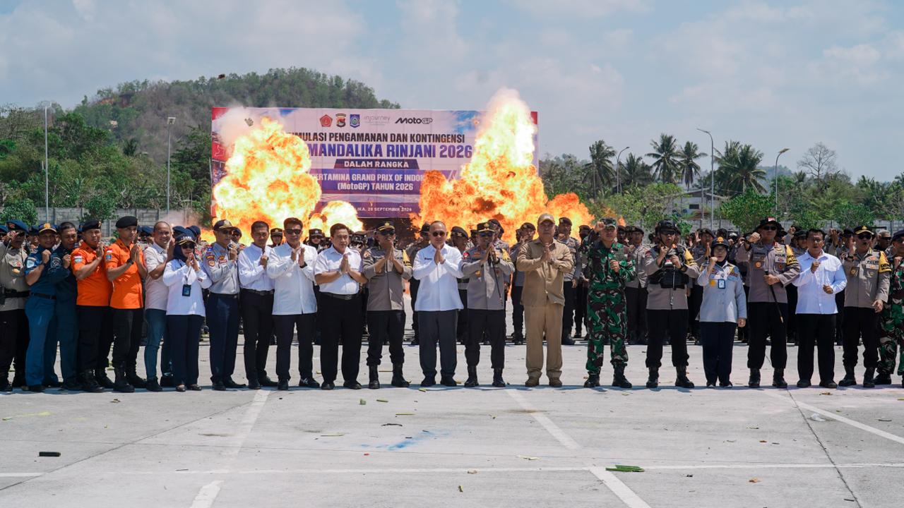 ITDC dan Polda NTB Kerahkan 908 Personel di Simulasi Pengamanan MotoGP Mandalika 2026