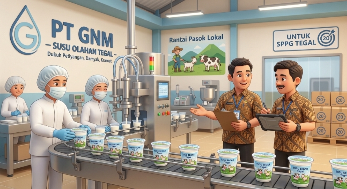 Pemkab Tegal Verifikasi Pabrik Susu di Kramat, Siap Pasok 20 Dapur SPPG