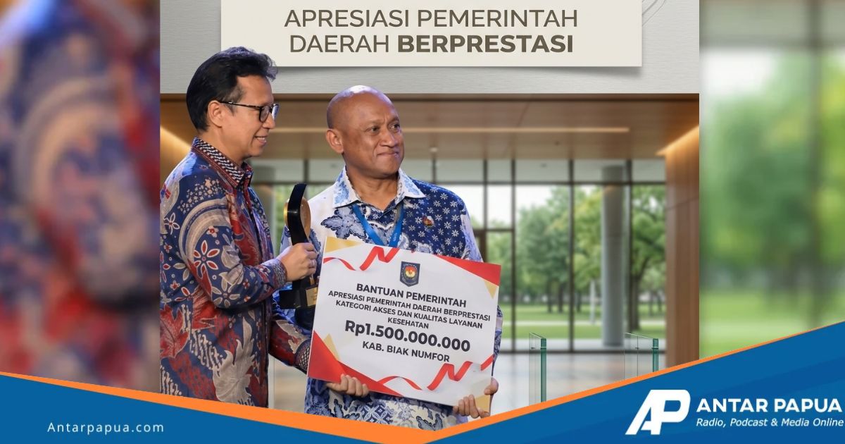 Pemkab Biak Numfor Raih Penghargaan Layanan Kesehatan 2026, Bupati Terima Rp 1,5 Miliar Bantuan Pemerintah