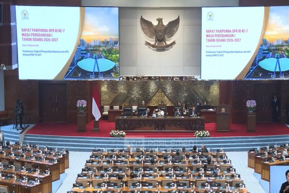 DPR Sahkan APBN 2027, Defisit Dipatok Rp671,16 Triliun