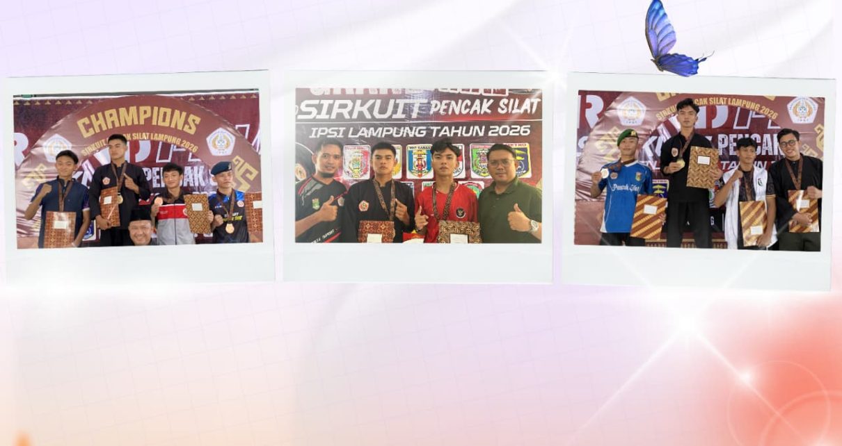 Dua Mahasiswa Polinela Raih Juara I Sirkuit Pencak Silat Lampung 2026, Johan dan Doby Ukir Prestasi