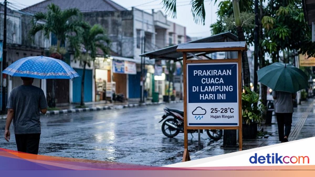 BMKG Prakirakan Hujan Ringan di 3 Kabupaten Lampung pada 29 September 2026, Suhu Terendah 18 Derajat