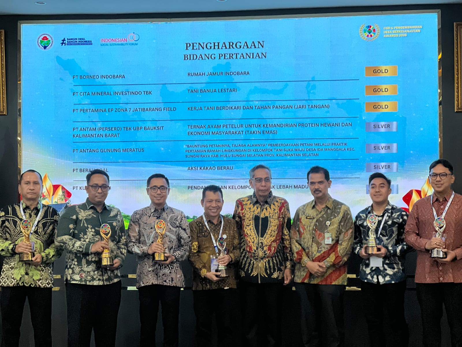 Cita Mineral Raih Gold CSR Awards 2026 Berkat Program Pendidikan dan Tani