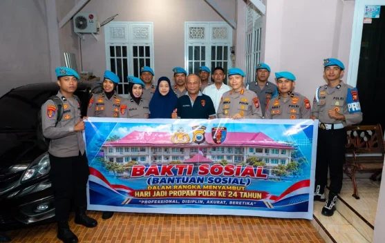 Bidpropam Polda Maluku Utara Gelar Baksos dan Anjangsana Sambut Hari Jadi ke-24 Propam Polri