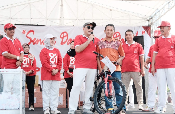 HUT ke-81 PMI Pemalang Digelar di Alun-alun, 10 Sepeda Gunung Dibagikan dan 45 Pendonor Dikirim ke Semarang