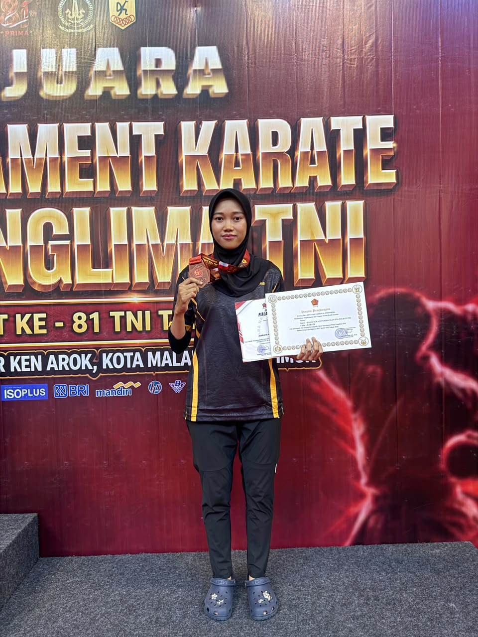 Bripda Sonya Aulia Sumbang Medali Perunggu Karate Piala Panglima TNI 2026 untuk Polda NTB